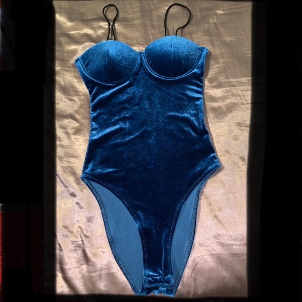 X-Small blue bodysuit from SHEIN
